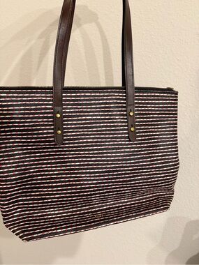 Fossil tote bag laptop case shoulder bag
